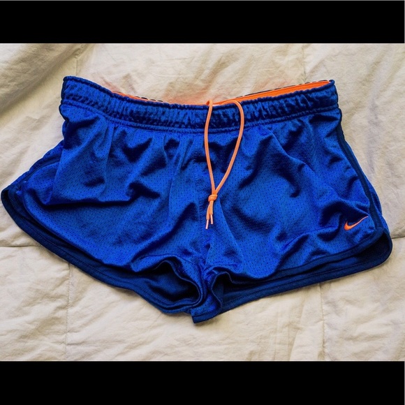 Nike Pants - Blue and orange Nike athletic shorts